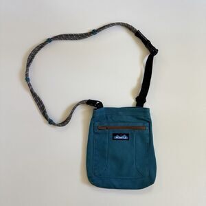 KAVU Keepalong Crossbody Blue Canvas Rope Crossbody Bag